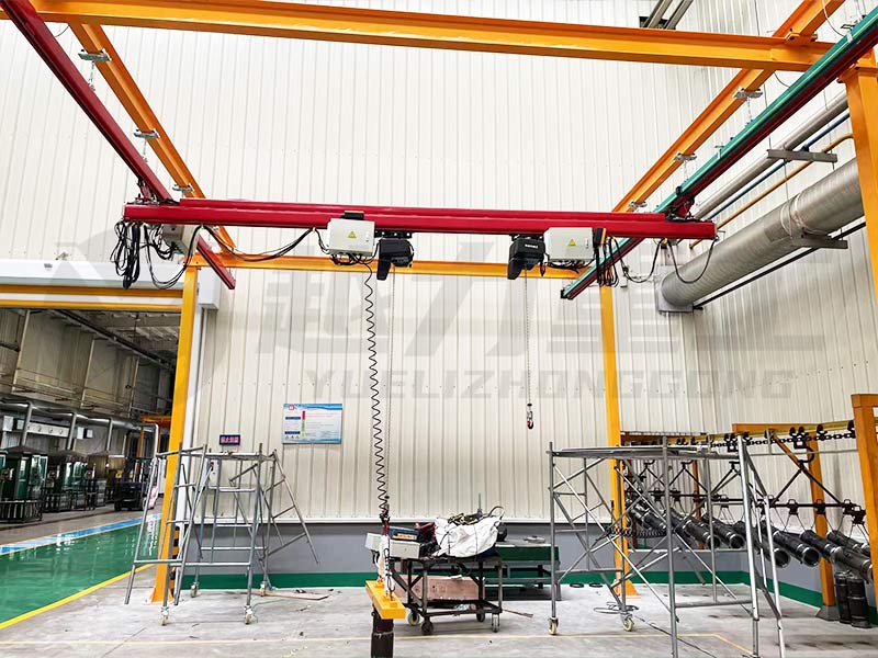 KBK起重機搭配電磁吊具